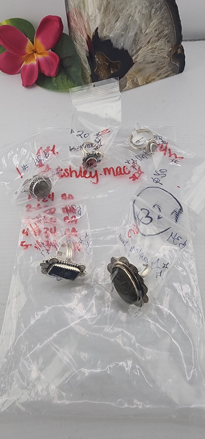 AM SHOW 48HR RESERVED FOR: ✨ashley mac✨ - 12/1/2025 FL tiktok Live Show - 5 Sterling Silver Items