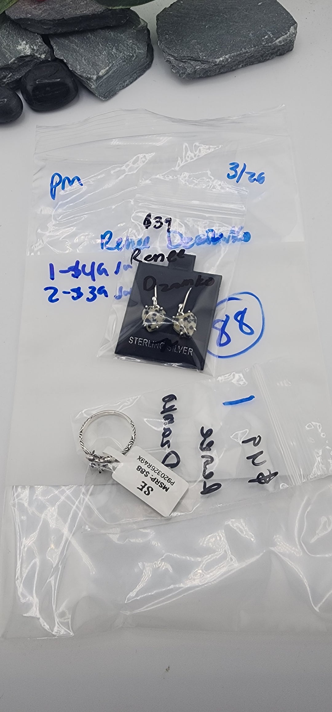 Renee Dzamko- 3/26/26 - 2 925 Sterling Silver Items