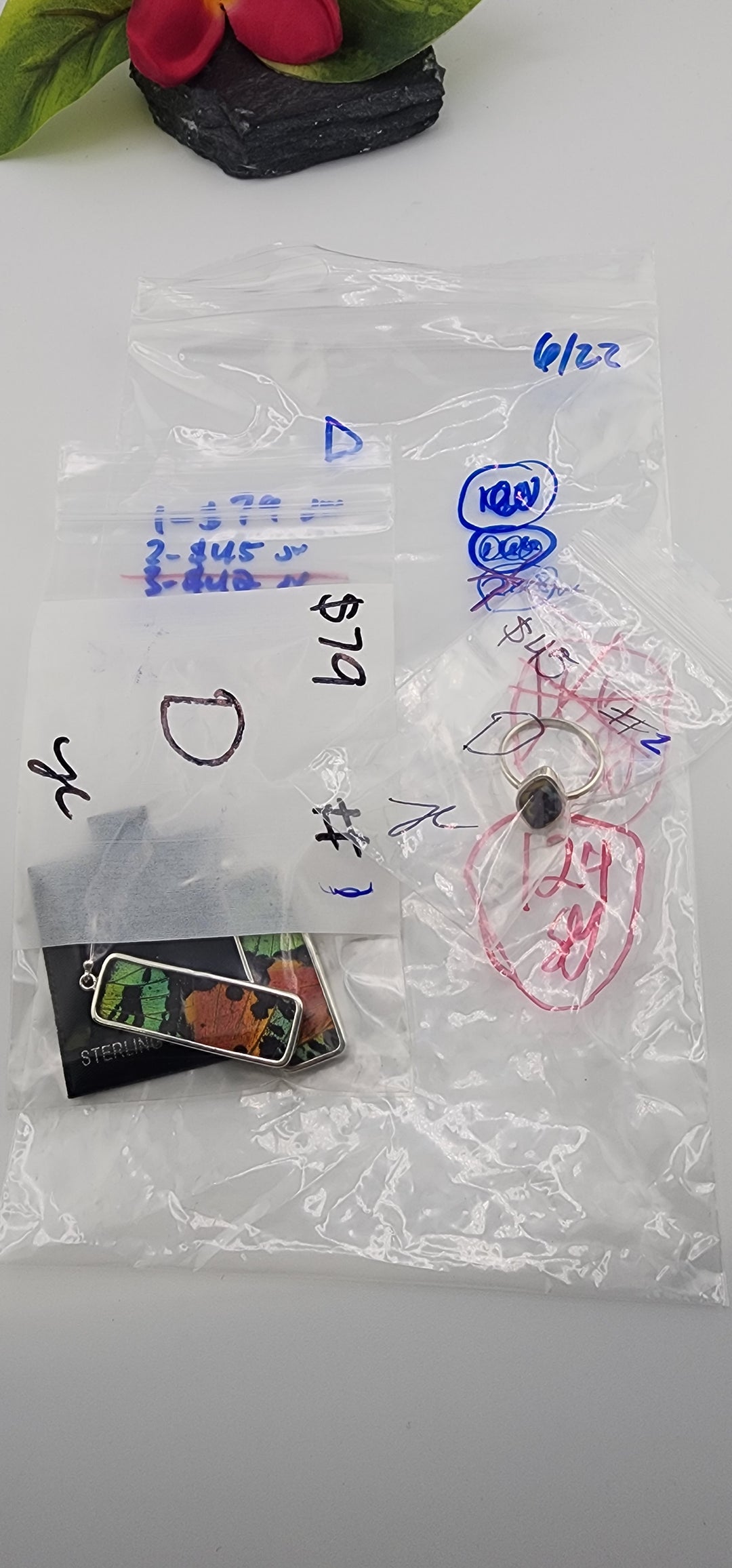 RESERVED FOR:  D- 6/22/2025 tiktok Reservation Live Show - 3 Sterling Silver Items