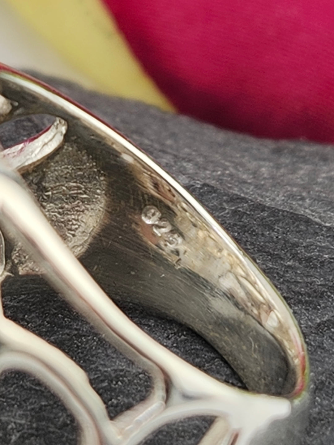 Cluster Moonstone Ring Size 8