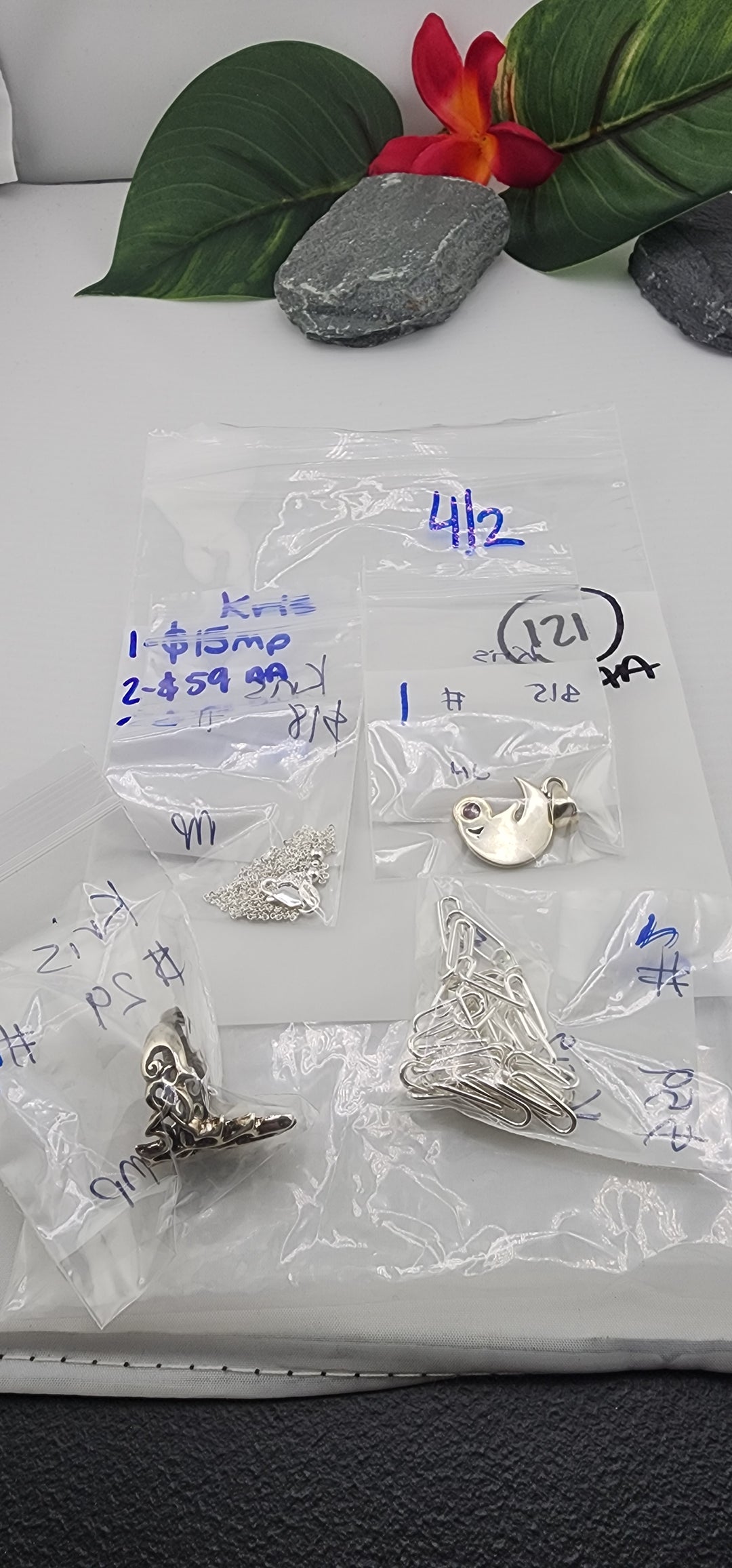 RESERVED FOR: Kris - 4/2/2025 Tiktok Live Show - 4 Sterling Silver Items