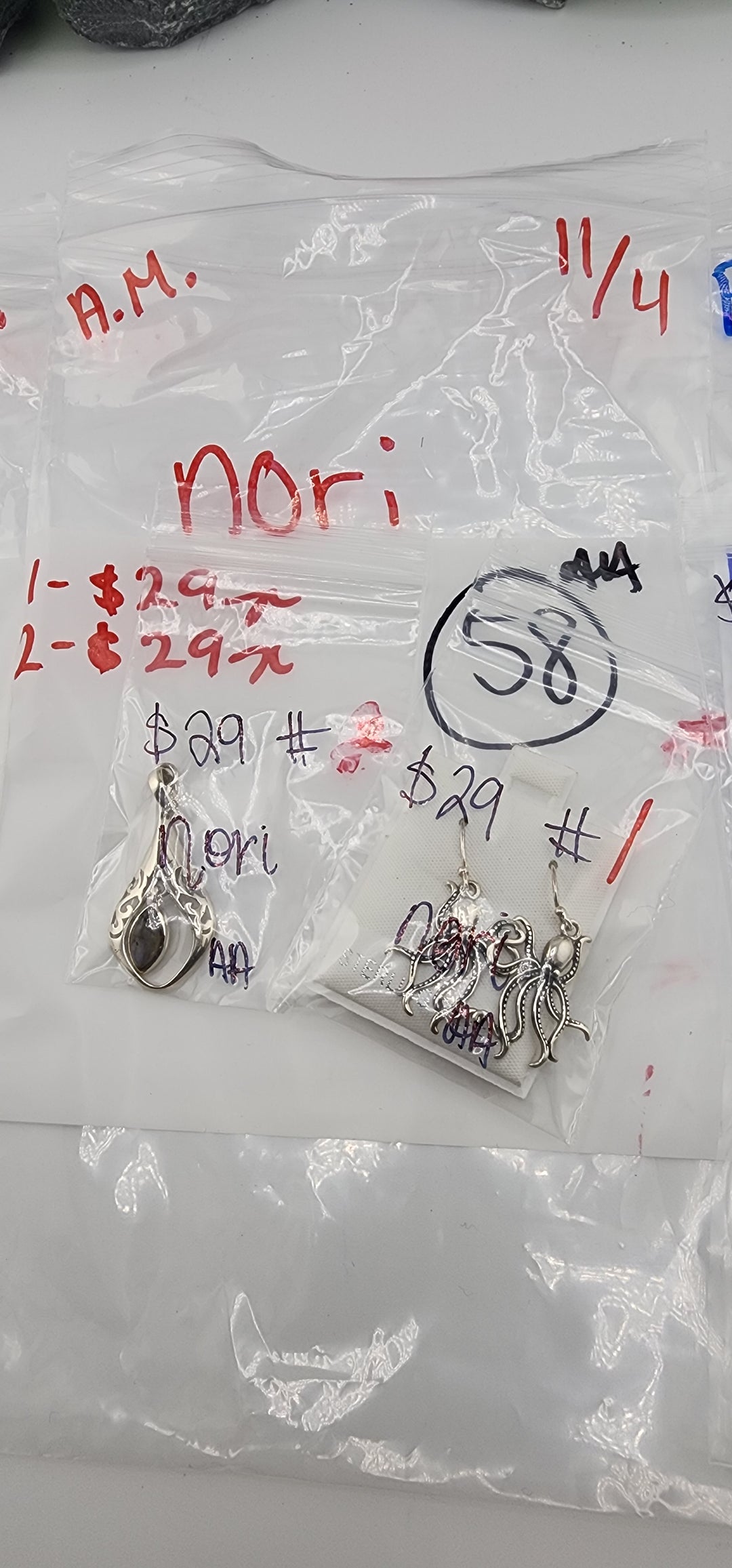 AM SHOW 48HR RESERVED FOR: nori  - 11/4/2025 FL tiktok Live Show - 2  Sterling Silver Items