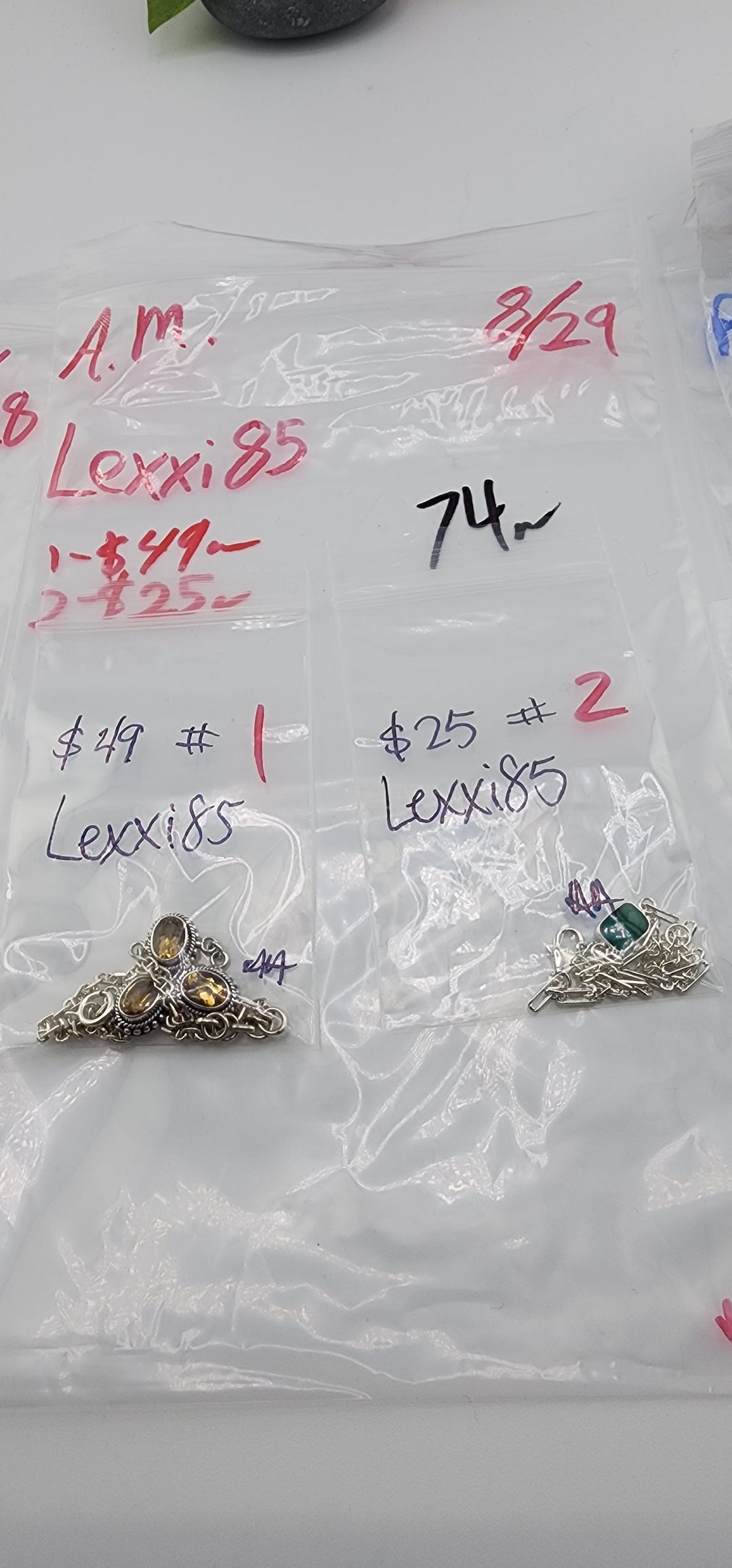 AM SHOW 48HR - RESERVED FOR: Lexxi85 - 8/29/2025 FL tiktok Live Show - 2 Sterling Silver Items