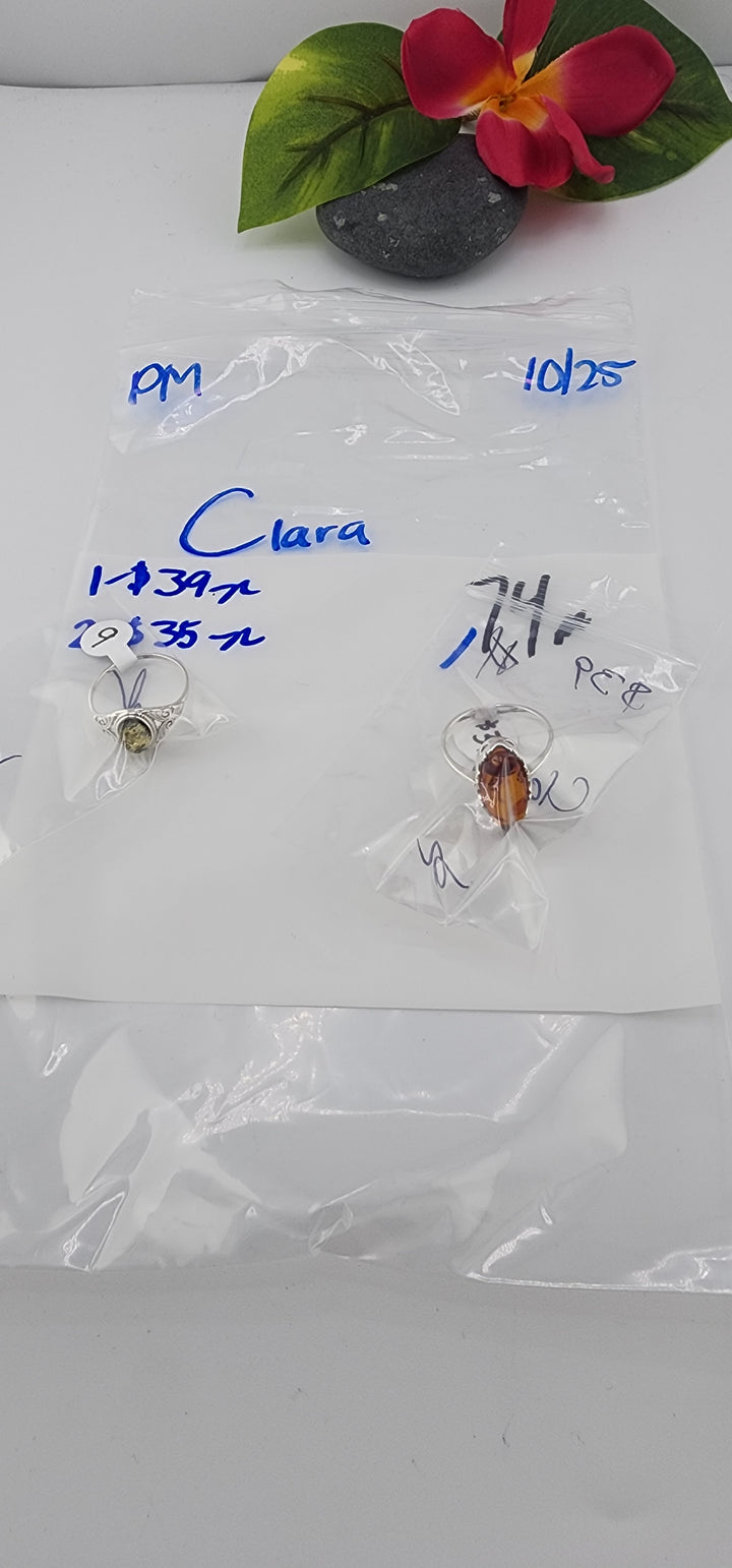 PM SHOW 48HR - RESERVED FOR: Clara - 10/25/2025 FL tiktok Live Show - 2 Sterling Silver Items