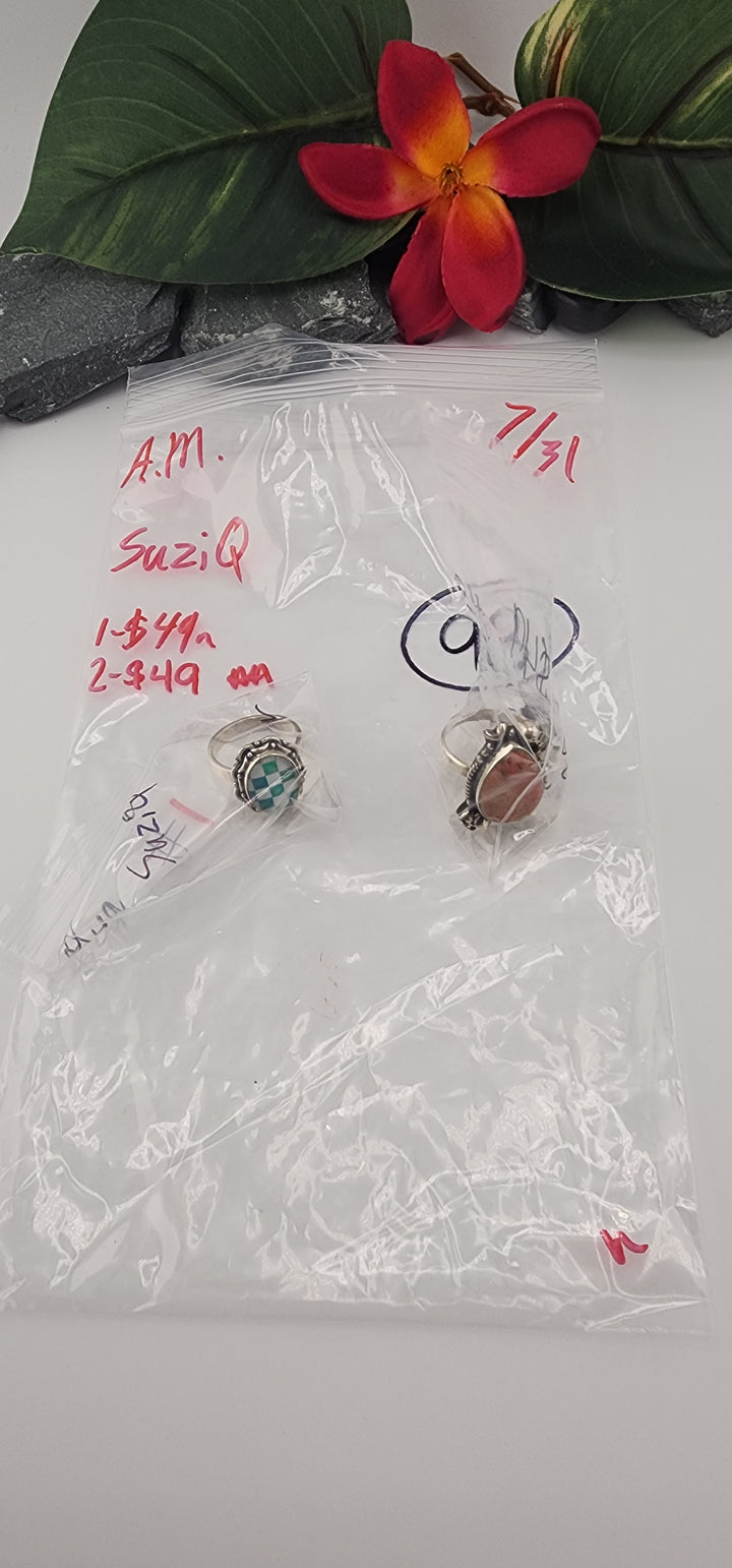 AM SHOW 48HR - RESERVED FOR: Suzi Q - 7/31/2025 FL tiktok Live Show - 2 Sterling Silver Items