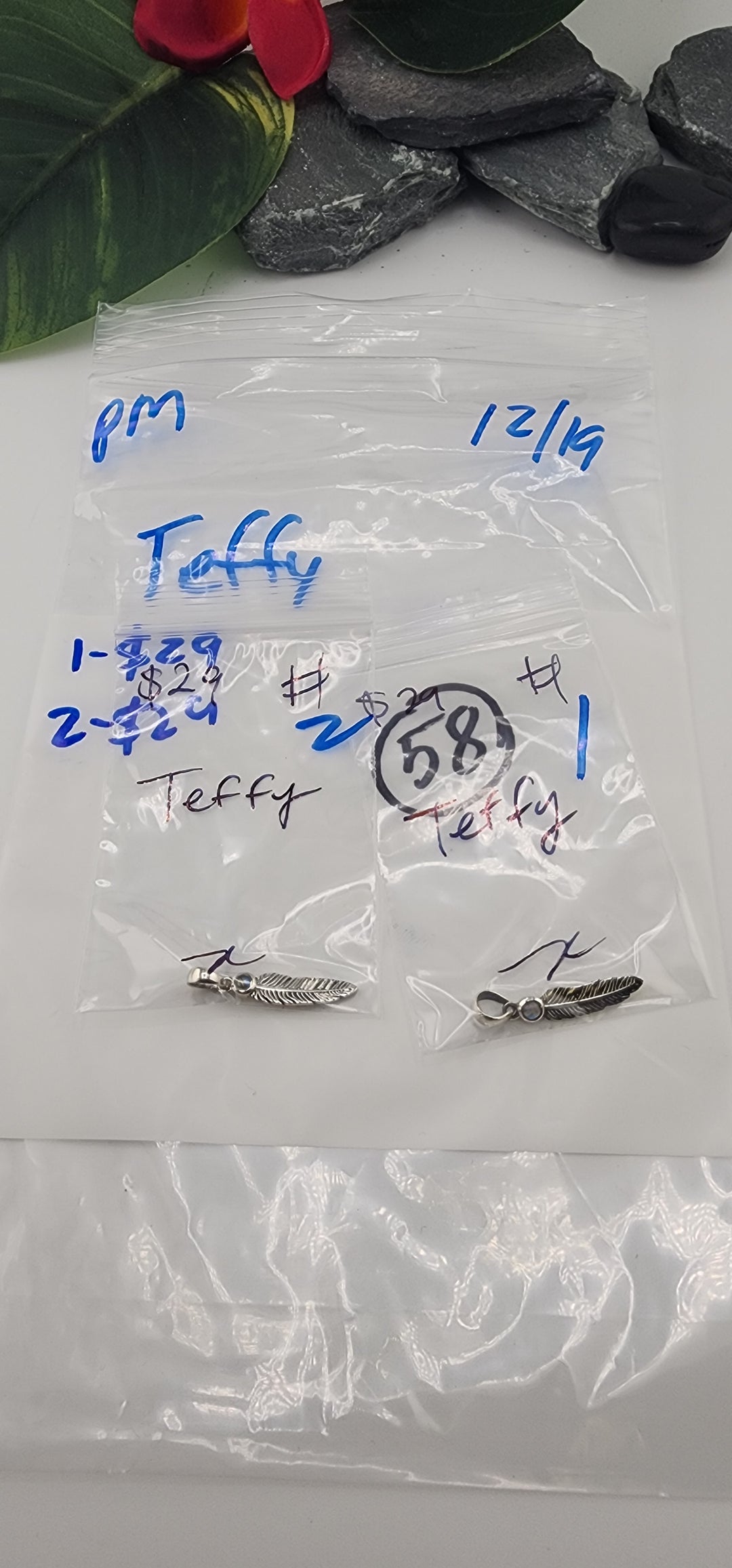 PM SHOW 48HR - RESERVED FOR: Teffy - 12/19/2025 tiktok Live Show - 2 Sterling Silver Items