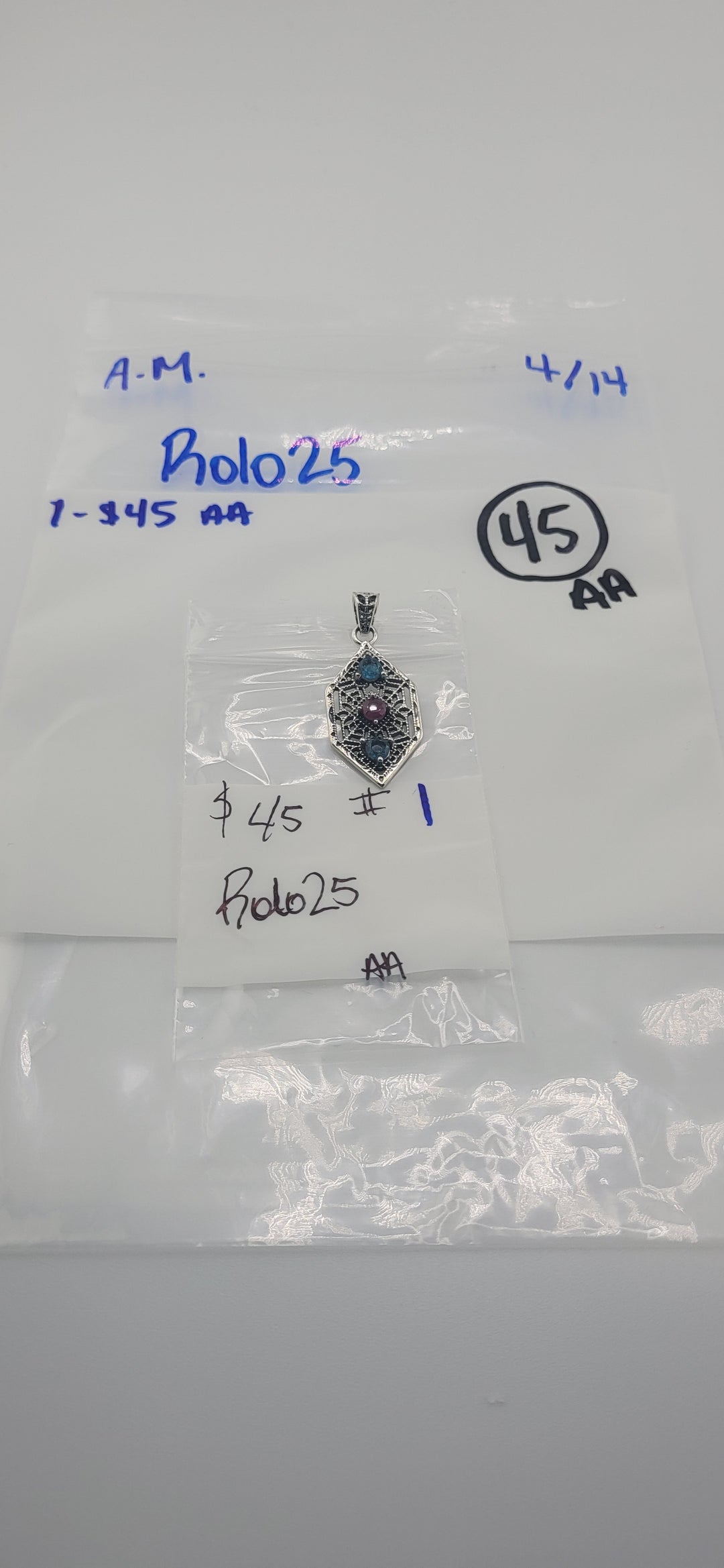 RESERVED FOR: Rolo25- 4/15/2025 tiktok A.M. Live Show - 1 Sterling Silver Items