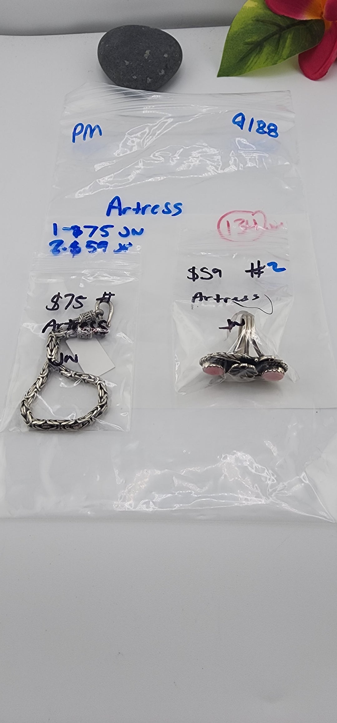 PM SHOW 48HR - RESERVED FOR:  Artress- 9/28/2025 FL tiktok Live Show -2 Sterling Silver Items