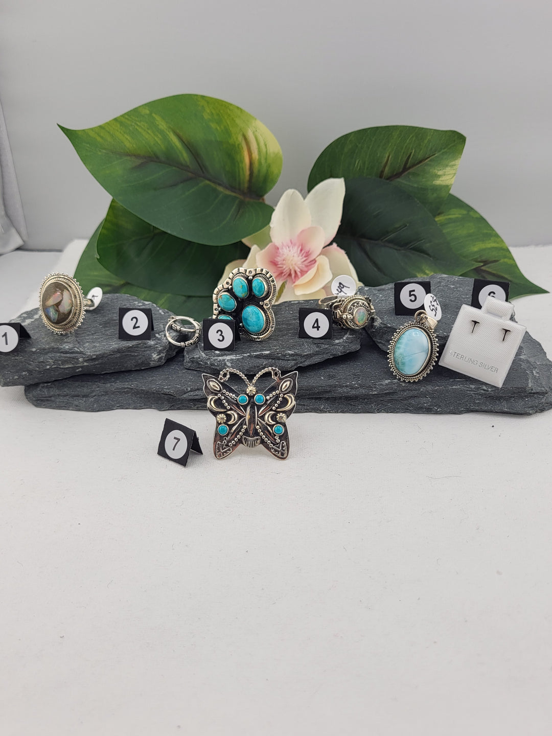 RESERVED FOR: blue jade- 1/22/2025 Show -7 Sterling Silver Items