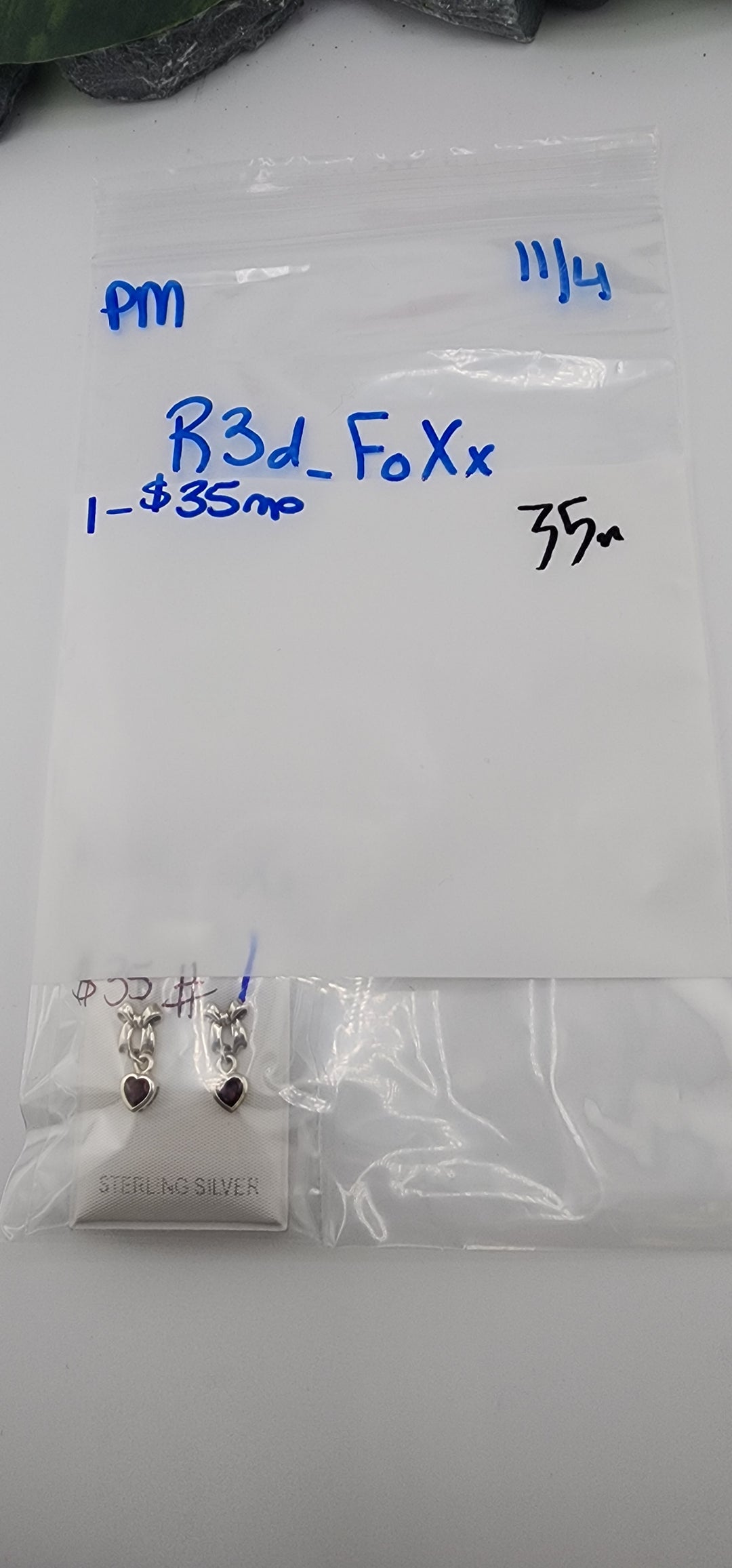 PM SHOW 48HR - RESERVED FOR: R3d_FoXx - 11/4/2025 tiktok Live Show - 1 Sterling Silver Items