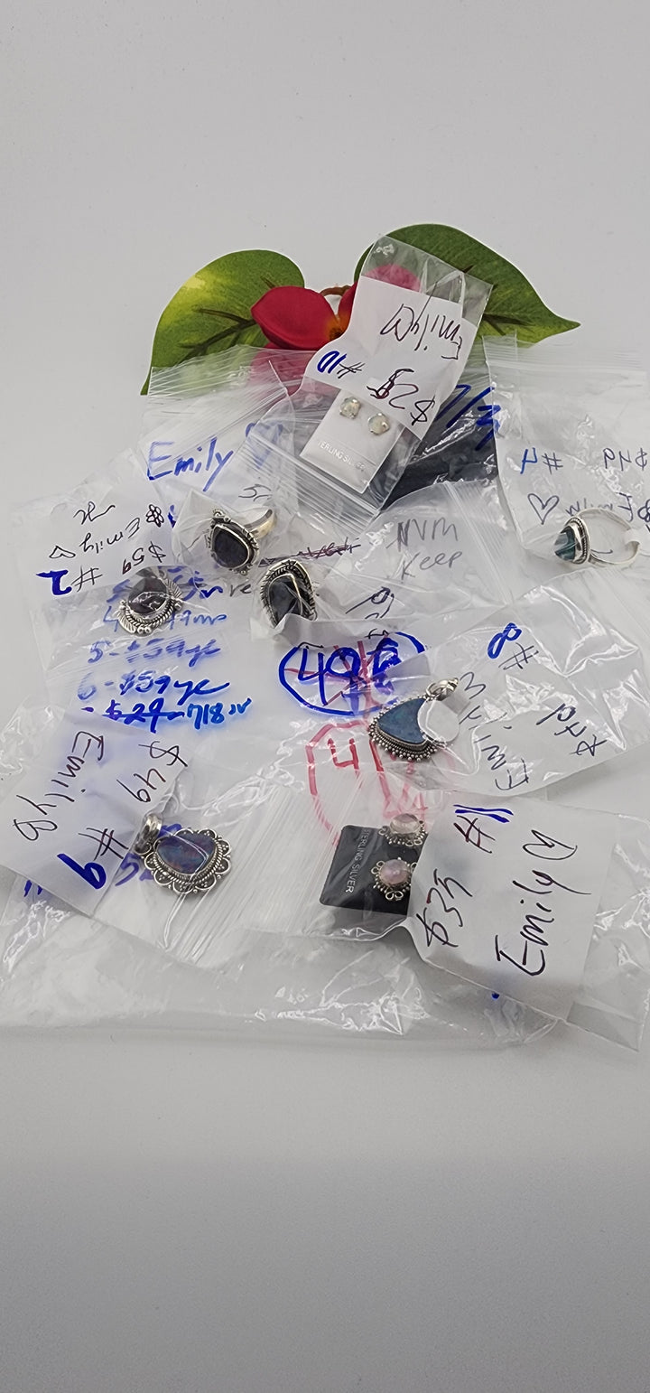 48HR - RESERVED FOR: Emily 💚 - 7/3/2025 FL tiktok Live Show - 8 Sterling Silver Items
