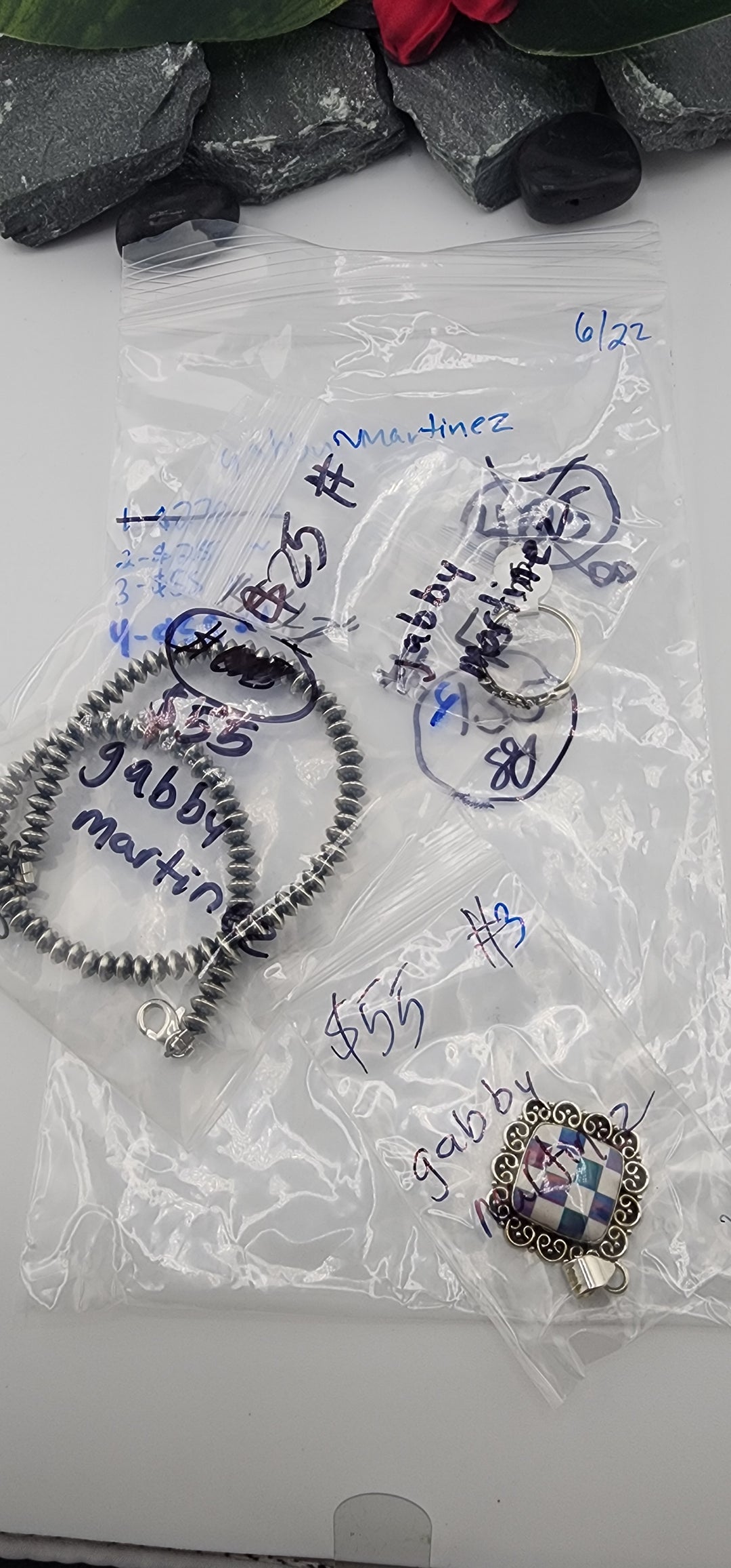 RESERVED FOR: gabby martinez  - 6/22/2025 tiktok Reservation Live Show - 3 Sterling Silver Items