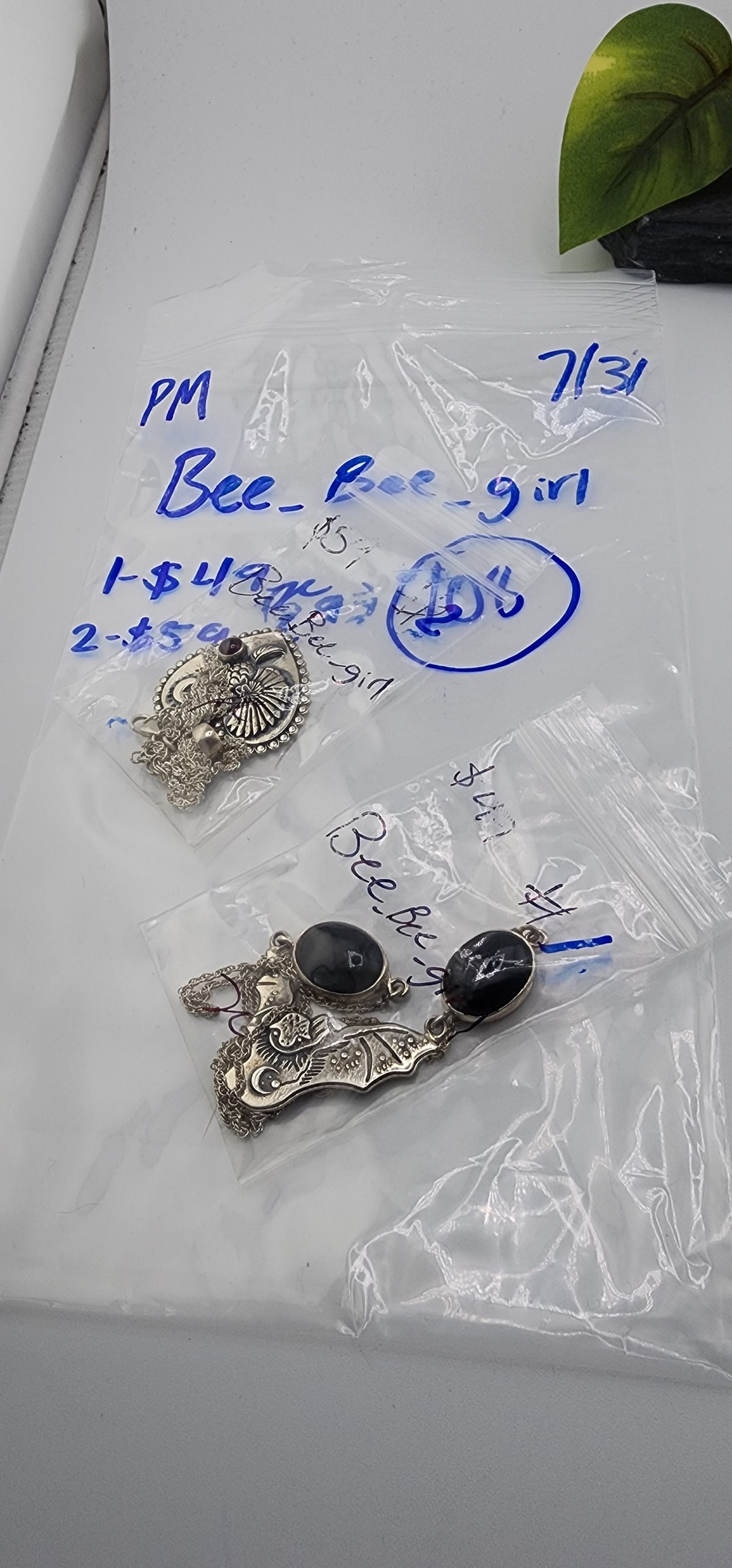 PM SHOW 48HR - RESERVED FOR: Bee_Bee_girl  - 7/31/2025 FL tiktok Live Show - 2 Sterling Silver Items