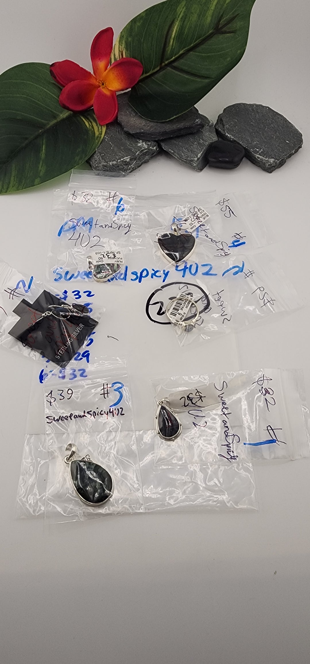 PM SHOW 48HR - RESERVED FOR: SweetandSpicy4U2 - 12/19/2025 tiktok Live Show - 6 Sterling Silver Items