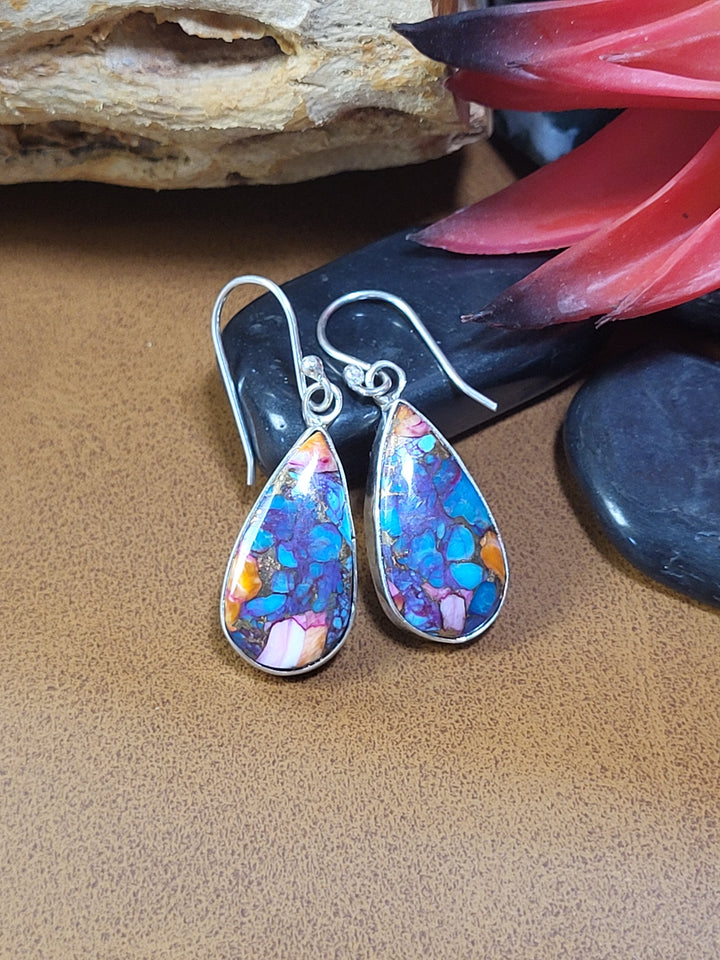 Dhalia Dangle Earrings 925 Sterling Silver