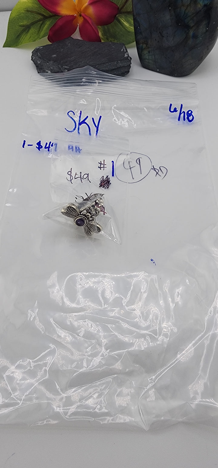 RESERVED FOR: SKY - 6/18/2025 tiktok Reservation Live Show - 1 Sterling Silver Items