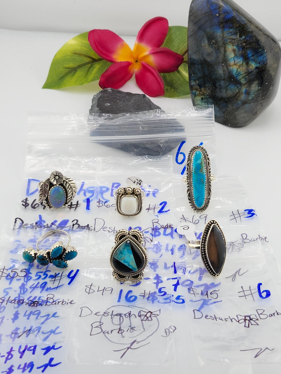 RESERVED FOR: Destash🎀Barbie - 6/6/2025 tiktok Reservation Live Show - 16 Sterling Silver Items