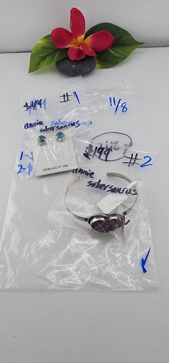 PM SHOW 48HR - RESERVED FOR: annie sobersaurus - 11/8/2025 tiktok Live Show - 2 Sterling Silver Items