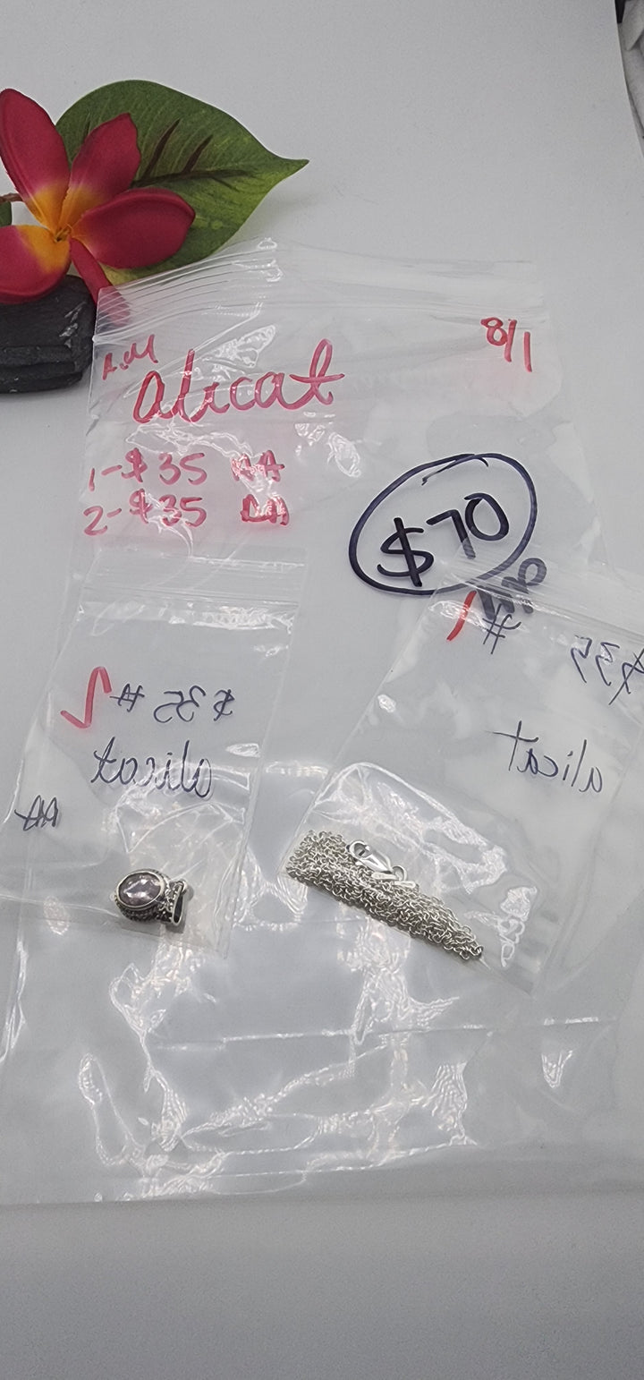AM SHOW 48HR - RESERVED FOR: alicat - 8/1/2025 FL tiktok Live Show - 2 Sterling Silver Items