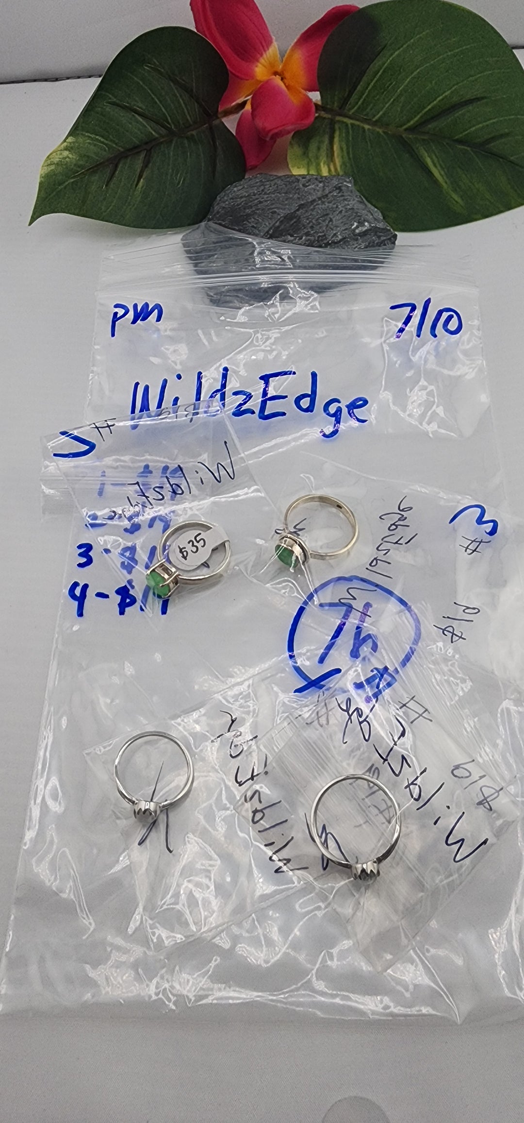 PM SHOW 48HR - RESERVED FOR: WildzEdge - 7/10/2025 FL tiktok Live Show - 4 Sterling Silver Items