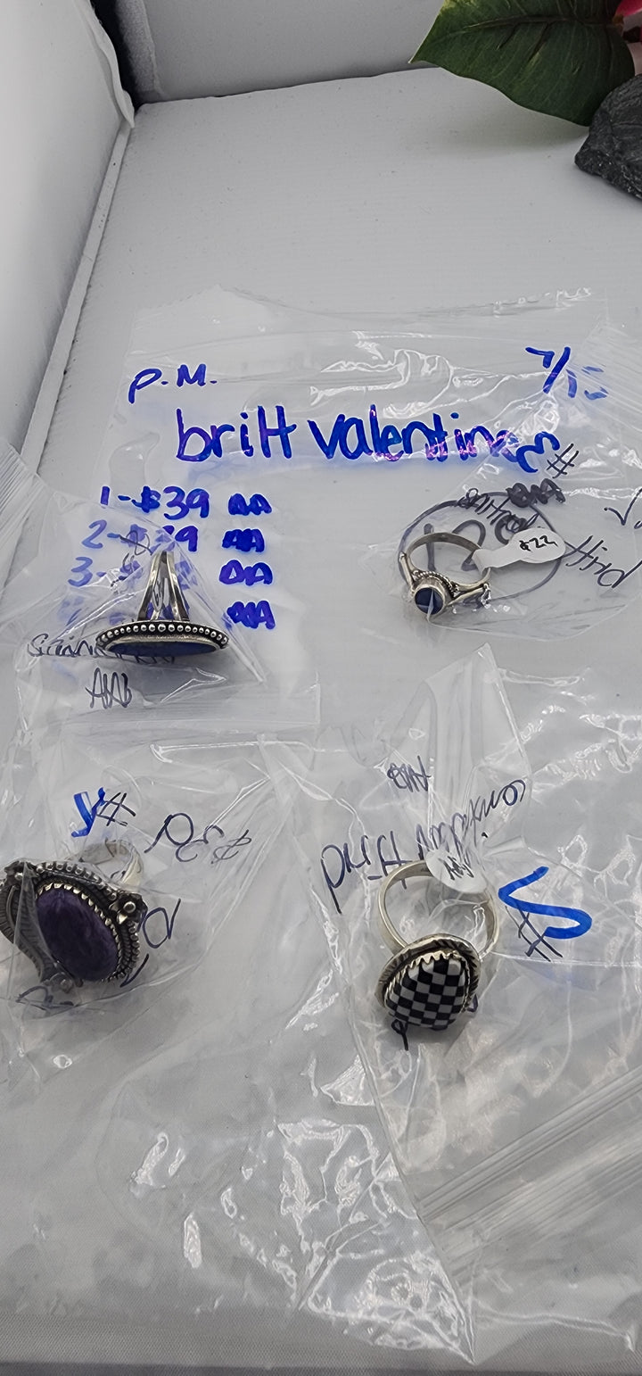 PM SHOW 48HR - RESERVED FOR: britt valentine - 7/15/2025 FL tiktok Live Show - 4 Sterling Silver Items