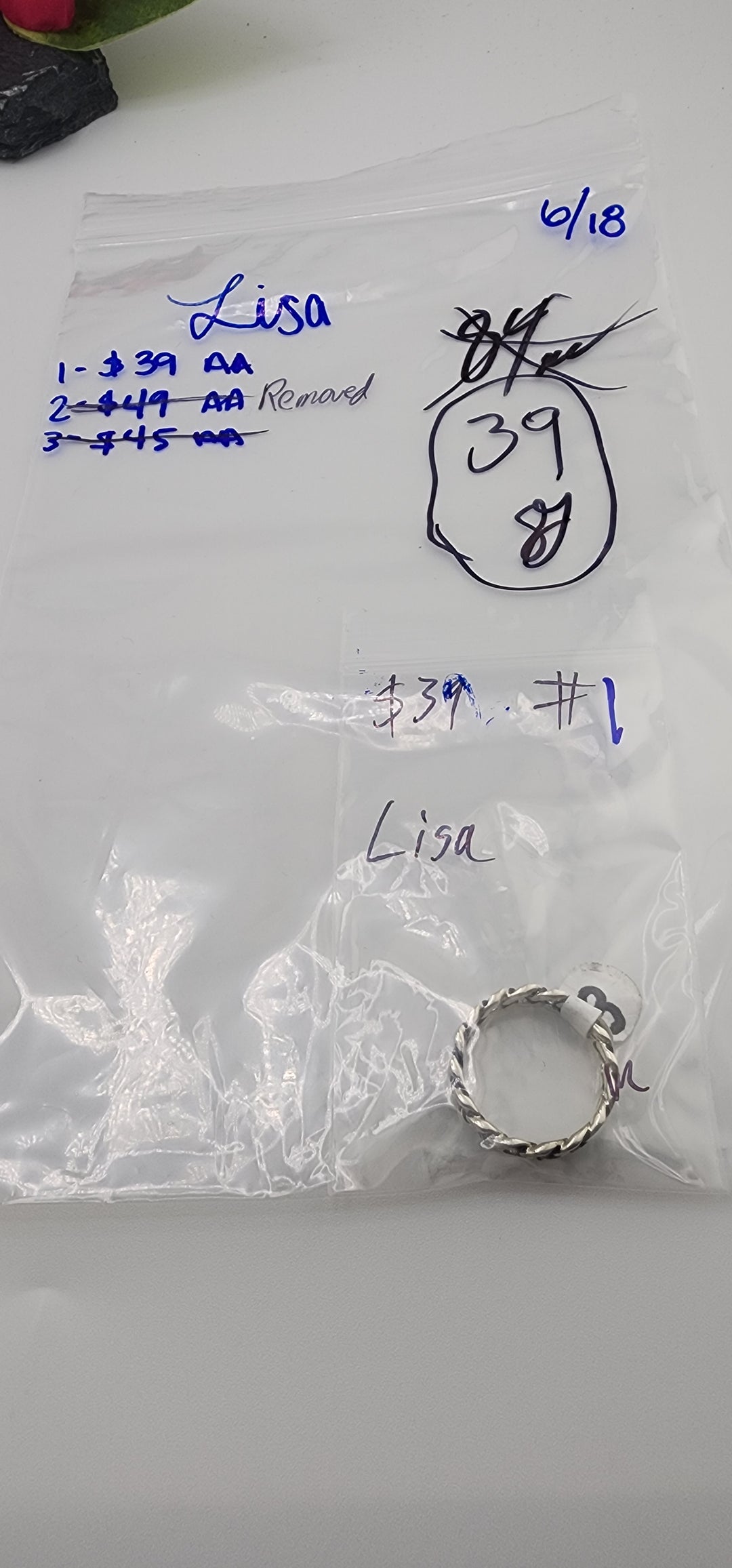RESERVED FOR: Lisa - 6/18/2025 tiktok Reservation Live Show - 1 Sterling Silver Items