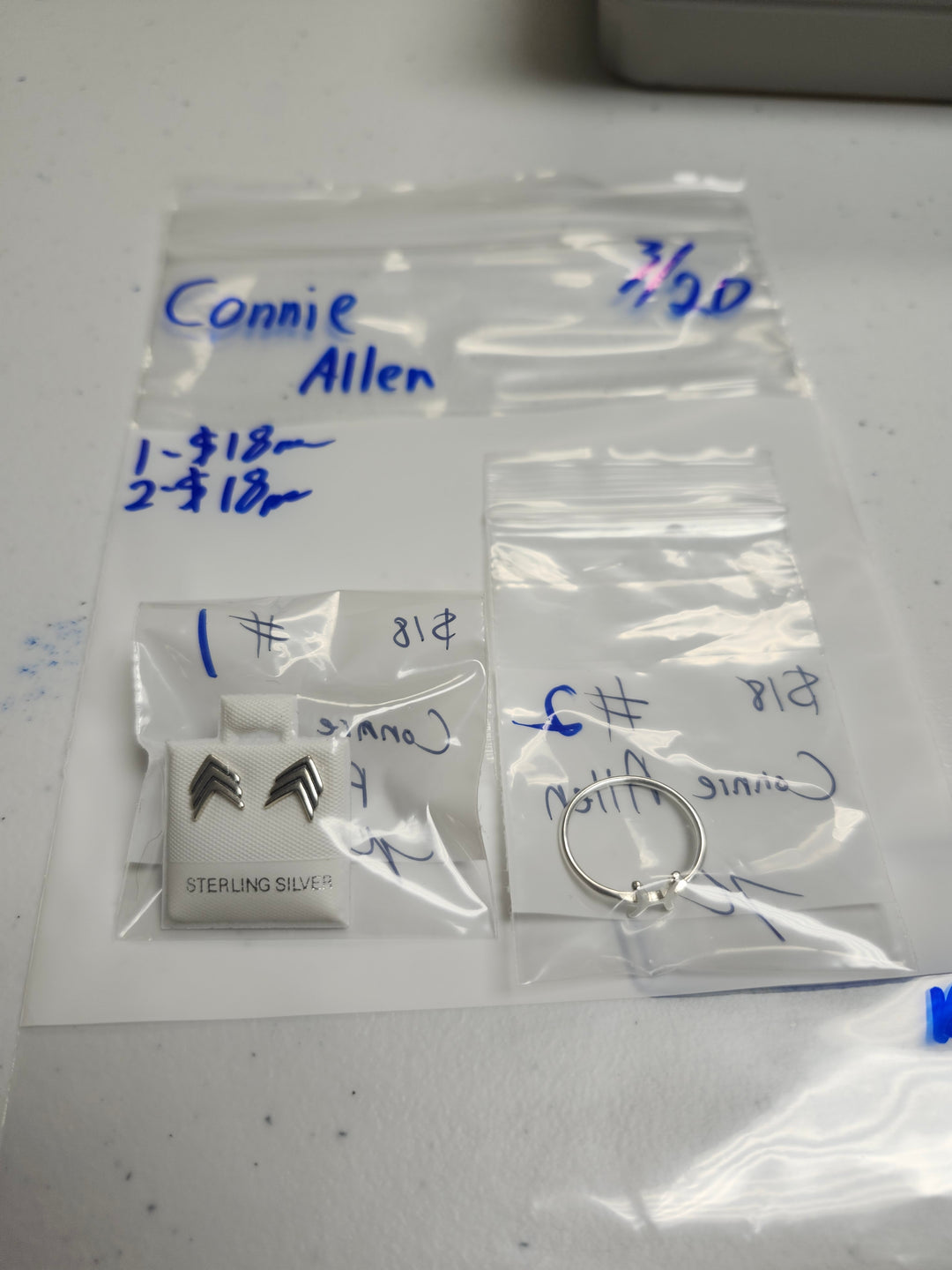 RESERVED FOR: Connie Allen - 3/20/2025 Live Show - 2 Sterling Silver Items