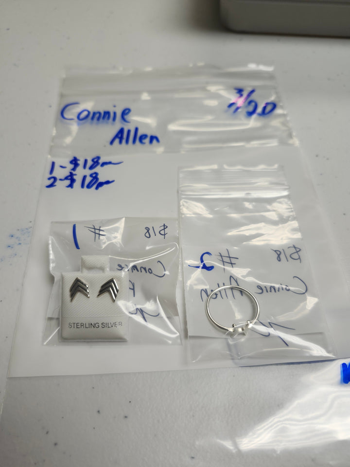 RESERVED FOR: Connie Allen - 3/20/2025 Live Show - 2 Sterling Silver Items