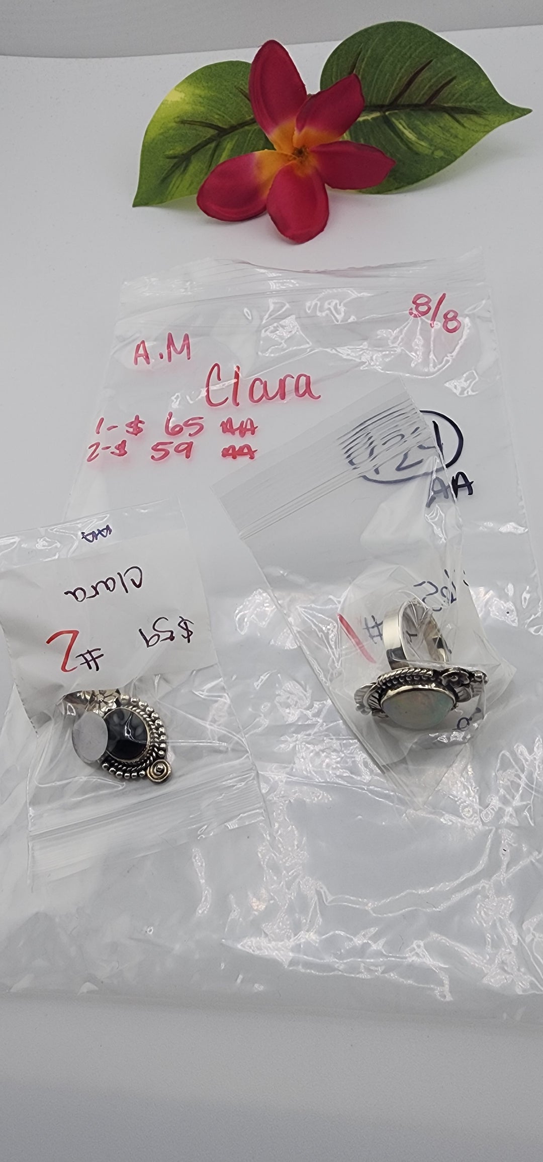 AM SHOW 48HR - RESERVED FOR: Clara - 8/8/2025 FL tiktok Live Show - 2 Sterling Silver Items
