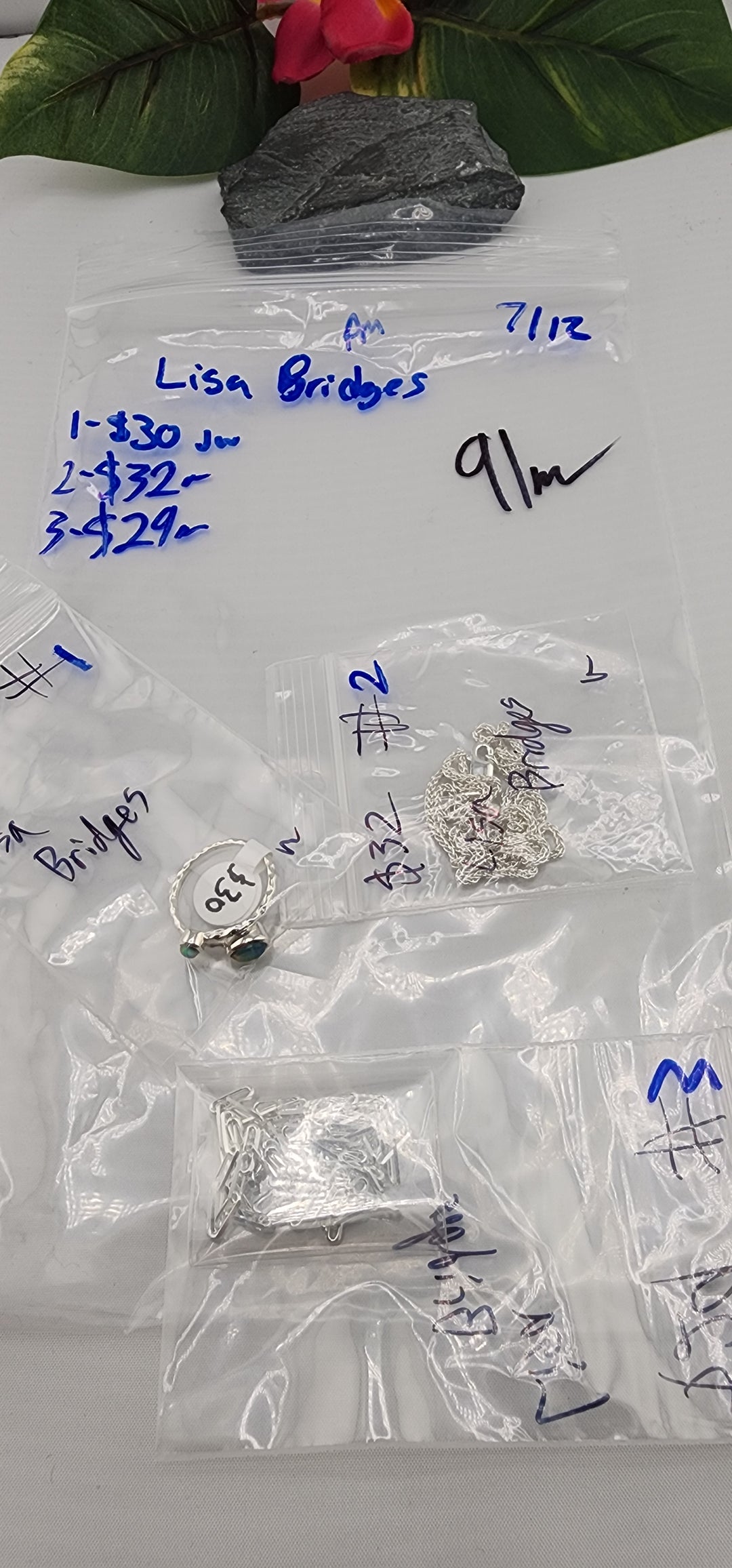 PM SHOW 48HR - RESERVED FOR:  Lisa Bridges- 7/12/2025 FL tiktok Live Show - 3 Sterling Silver Items