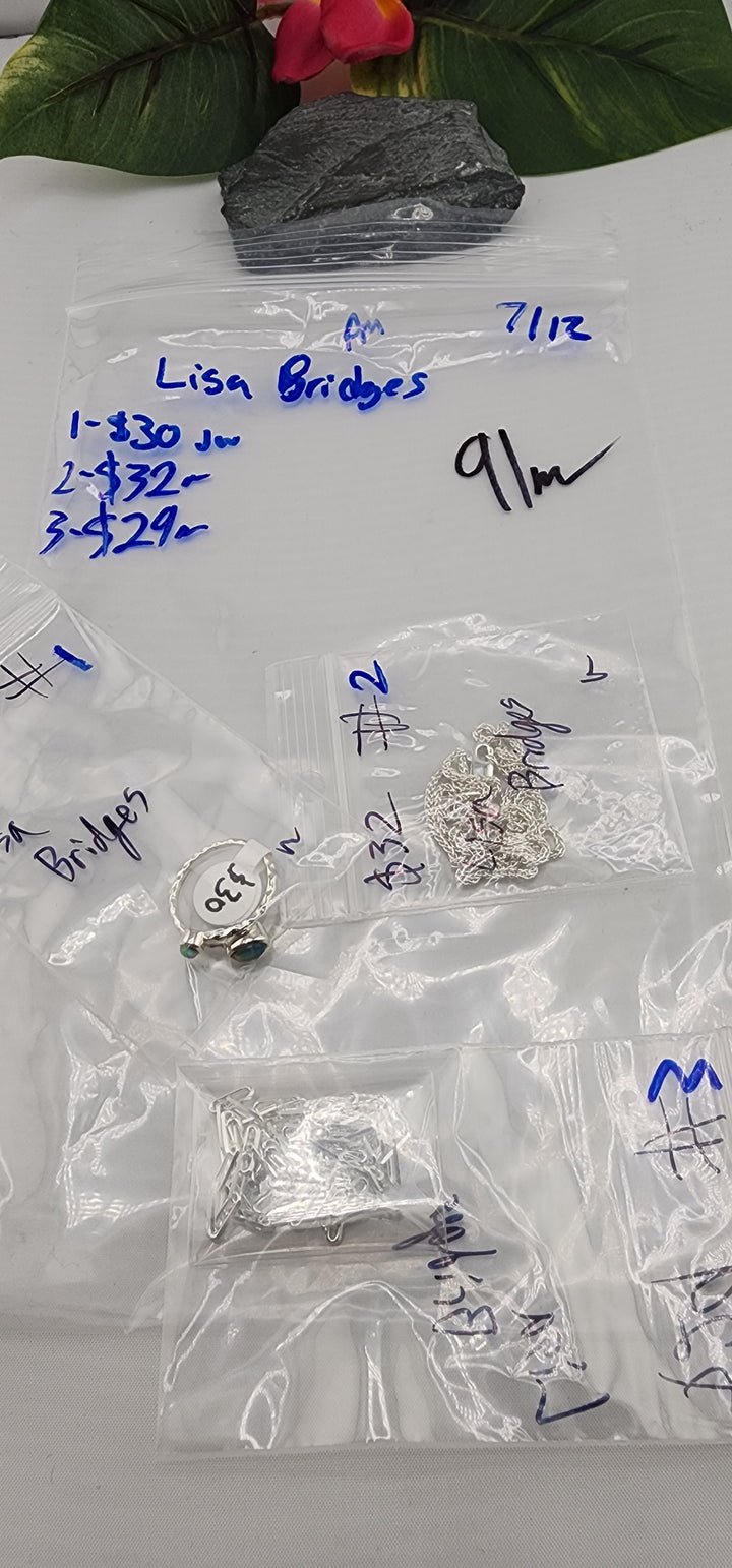 PM SHOW 48HR - RESERVED FOR:  Lisa Bridges- 7/12/2025 FL tiktok Live Show - 3 Sterling Silver Items