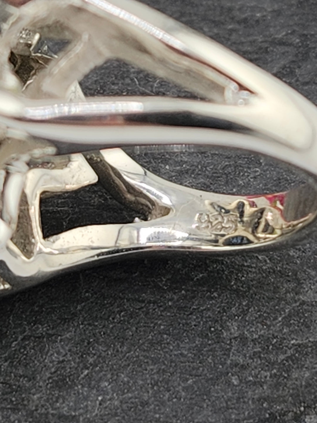 Cluster Black Onyx Ring Size 5.5