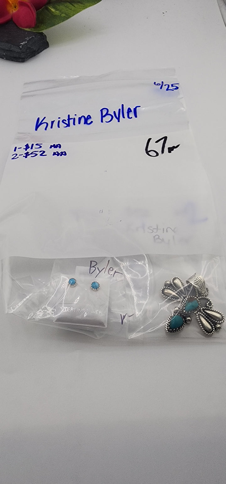 RESERVED FOR: Kristine Byler - 6/25/2025 tiktok Reservation Live Show - 2 Sterling Silver Items