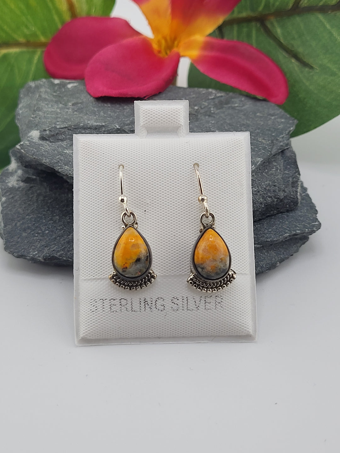 Bumblebee Jasper Earrings
