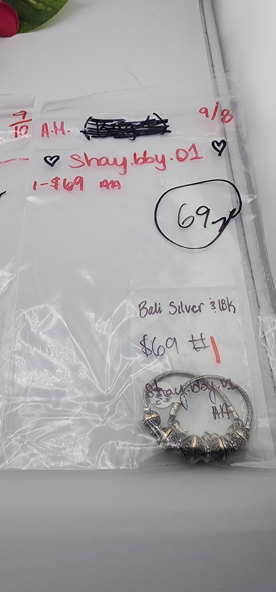 AM SHOW 48HR - RESERVED FOR: shay.bby.01 - 9/8/2025 FL tiktok Live Show - 1 Sterling Silver Items