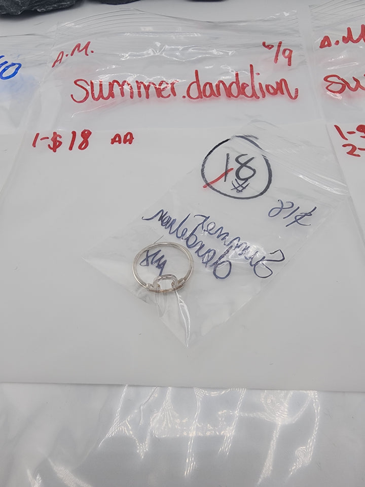 Summer.dandelion - 6/9/26 AM - 1 925 Sterling Silver