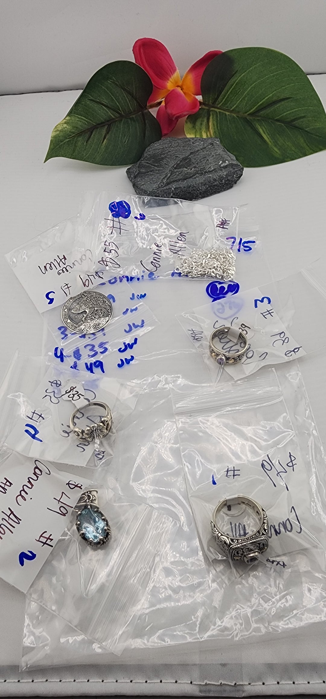 48HR - RESERVED FOR:  Connie Allen- 7/5/2025 FL tiktok Live Show - 6 Sterling Silver Items
