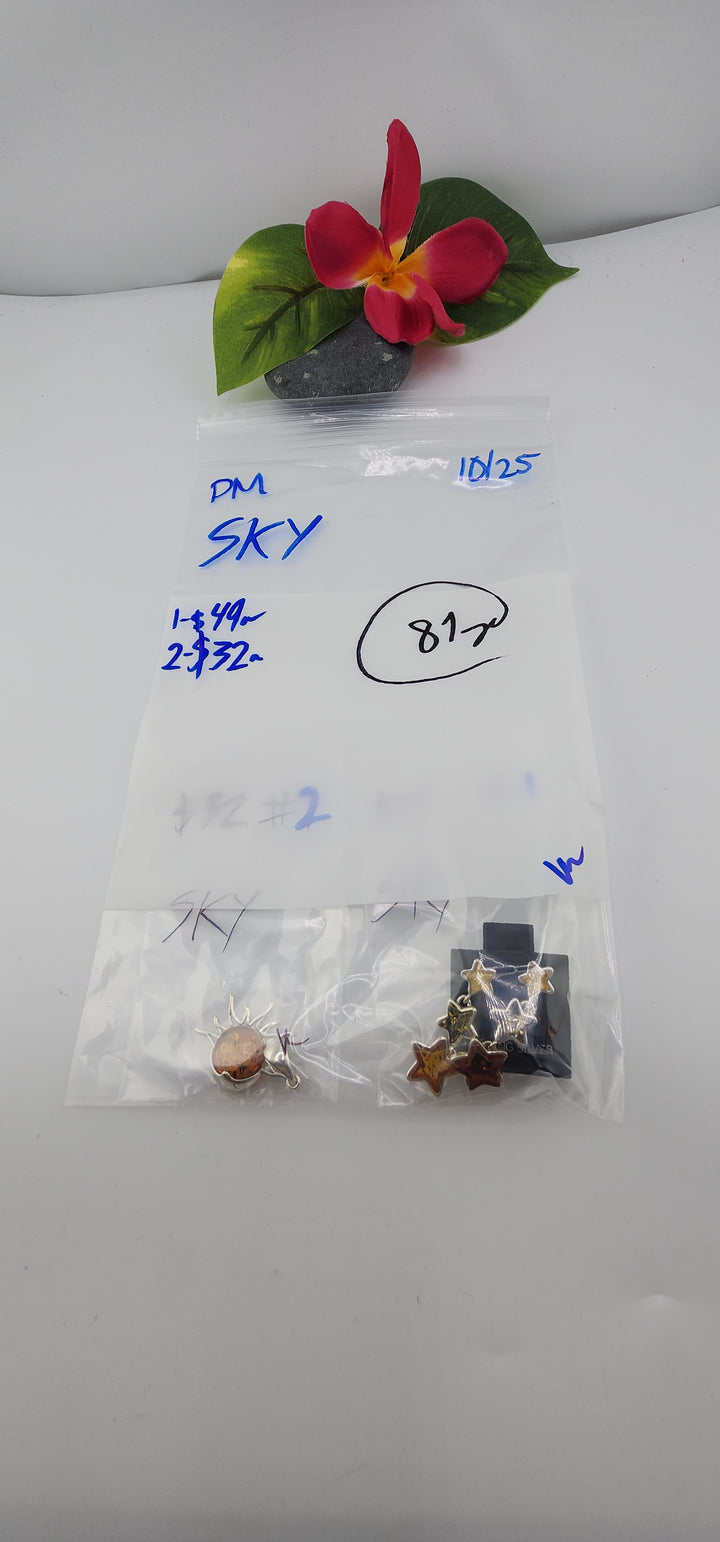 PM SHOW 48HR - RESERVED FOR: SKY - 10/25/2025 FL tiktok Live Show - 2 Sterling Silver Items