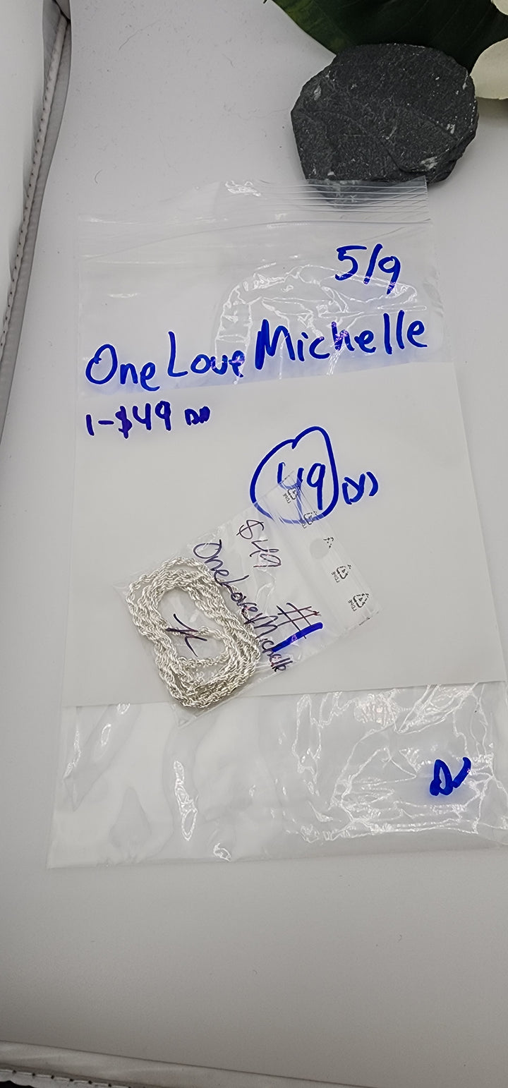 RESERVED FOR: OneLoveMichelle - 5/9/2025 tiktok Live Show - 1 Sterling Silver Items