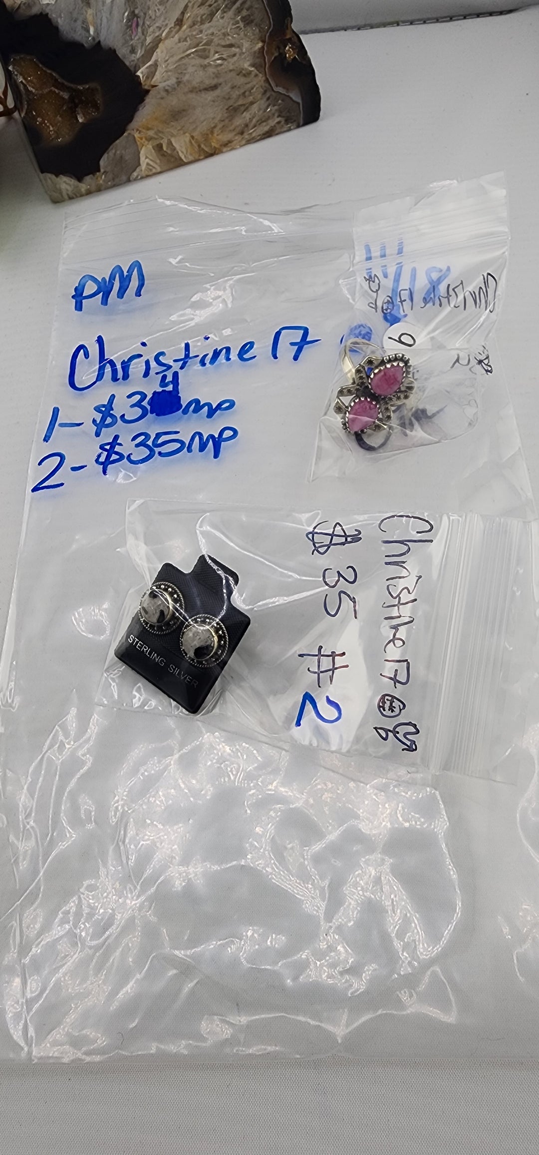 PM SHOW 48HR - RESERVED FOR: Christine17 - 11/18/2025 tiktok Live Show - 2 Sterling Silver Items