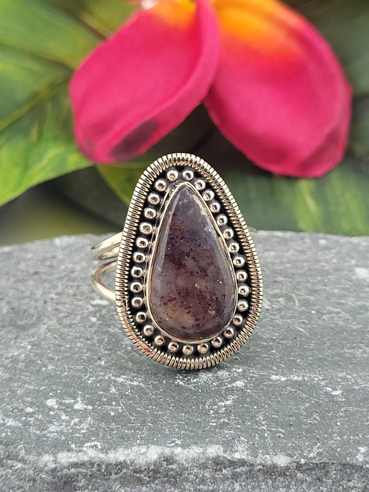 Iolite Sunstone Ring