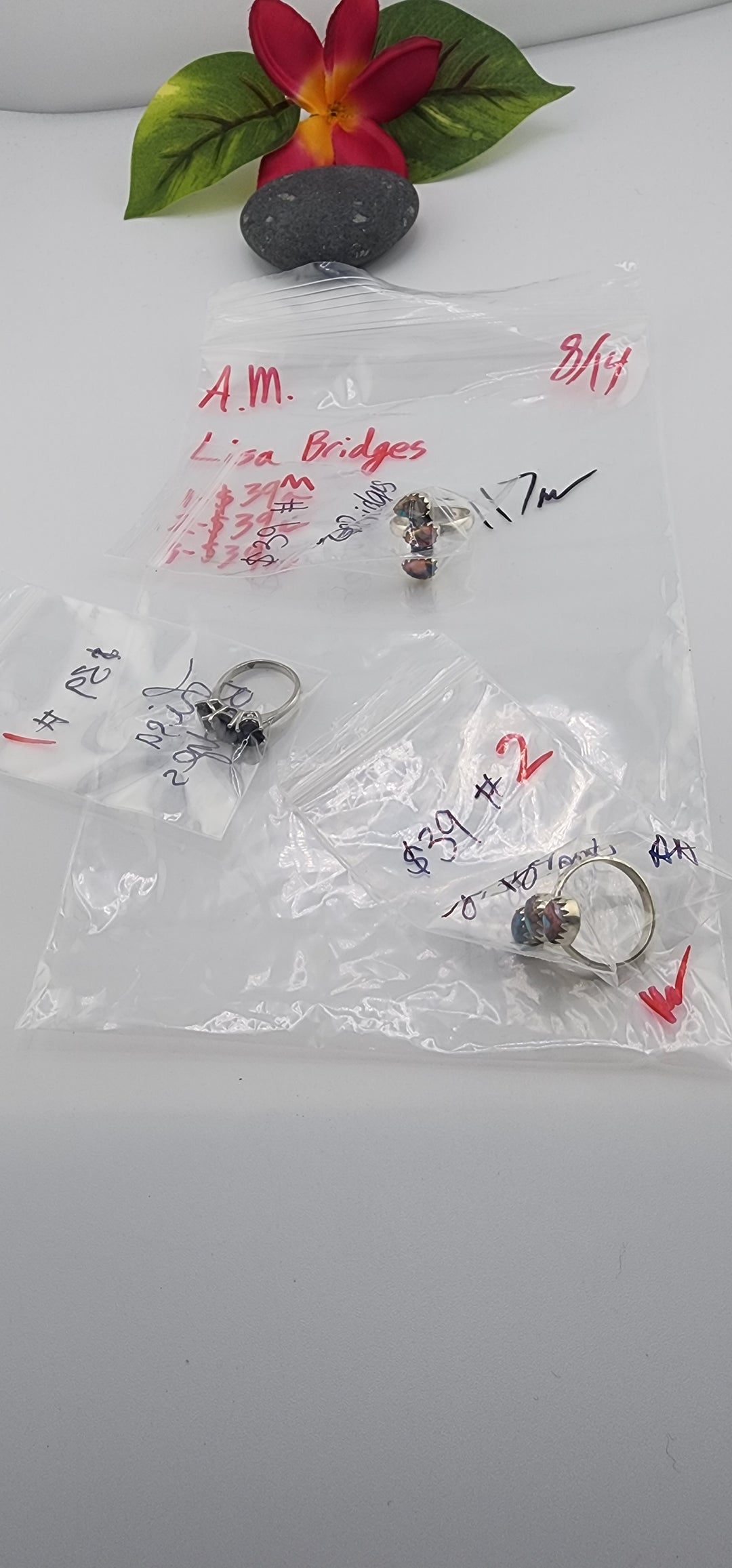 AM SHOW 48HR - RESERVED FOR: Lisa Bridges - 8/14/2025 FL tiktok Live Show - 3 Sterling Silver Items