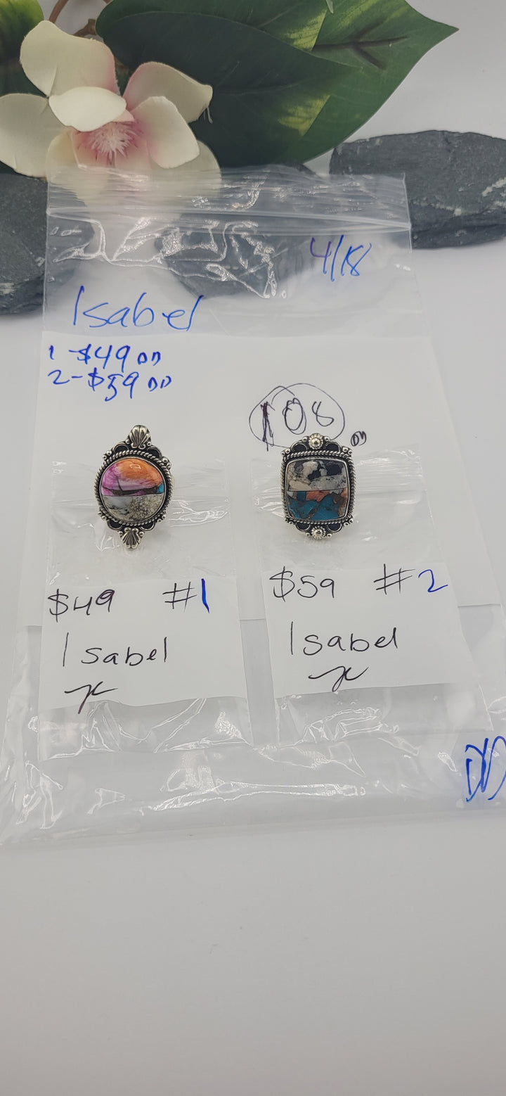 RESERVED FOR:  Isabel - 4/18/2025 tiktok Live Show - 2 Sterling Silver Items