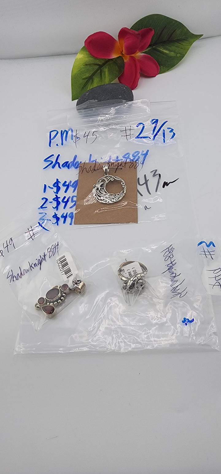 PM SHOW 48HR - RESERVED FOR: Shadowknight884 - 9/13/2025 FL tiktok Live Show - 3 Sterling Silver Items