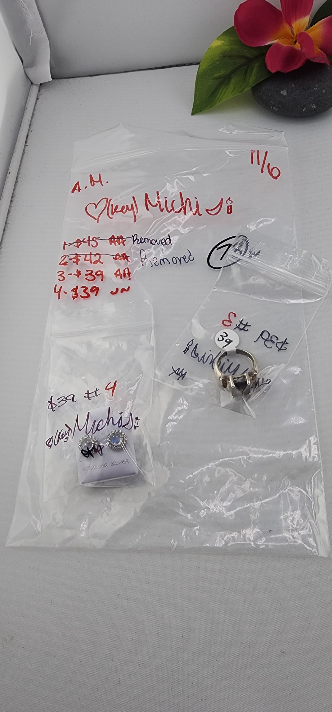 AM SHOW 48HR RESERVED FOR: 🖤🗝️Michi🌙🕯️ - 11/6/2025 FL tiktok Live Show - 2 Sterling Silver Items