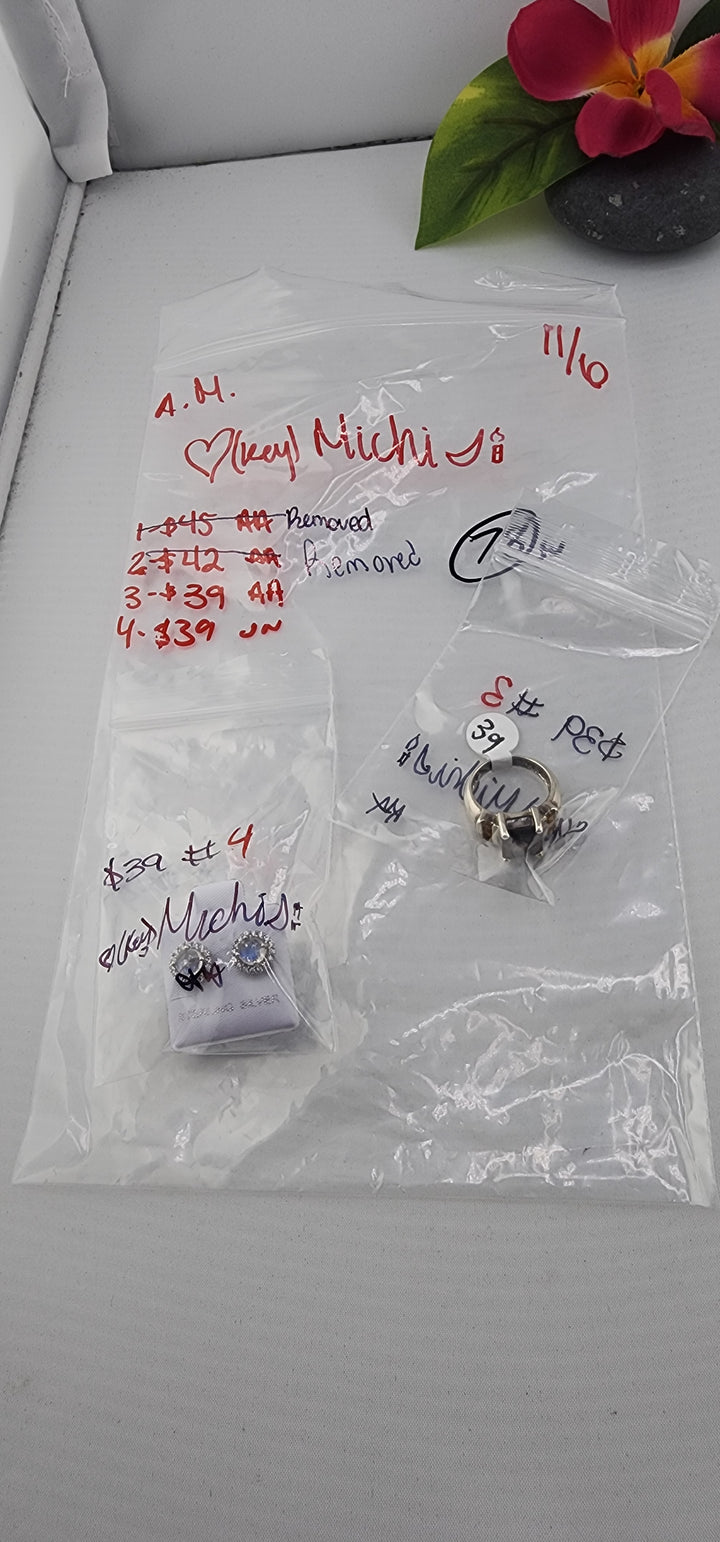 AM SHOW 48HR RESERVED FOR: 🖤🗝️Michi🌙🕯️ - 11/6/2025 FL tiktok Live Show - 2 Sterling Silver Items