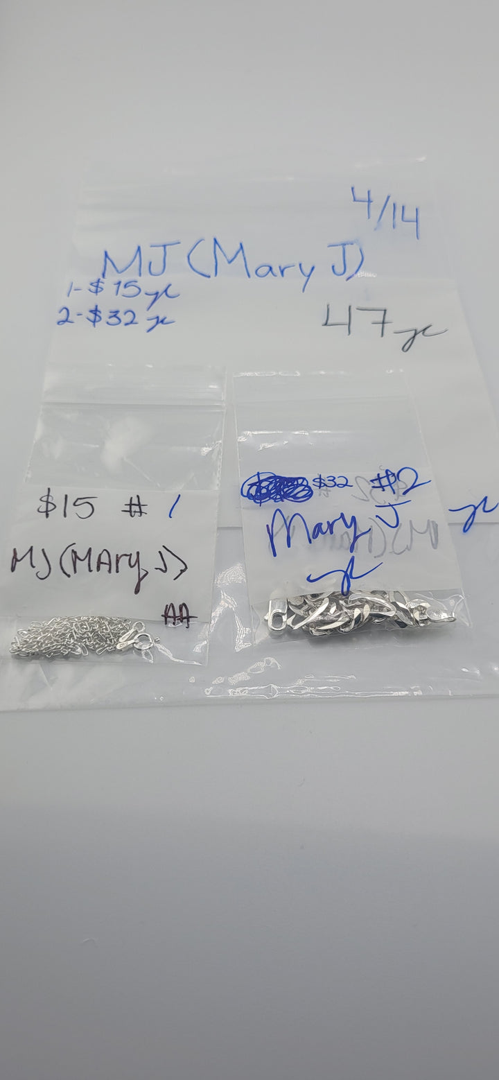 RESERVED FOR: MJ(Mary J) - 4/14/2025 tiktok Live Show - 2 Sterling Silver Items