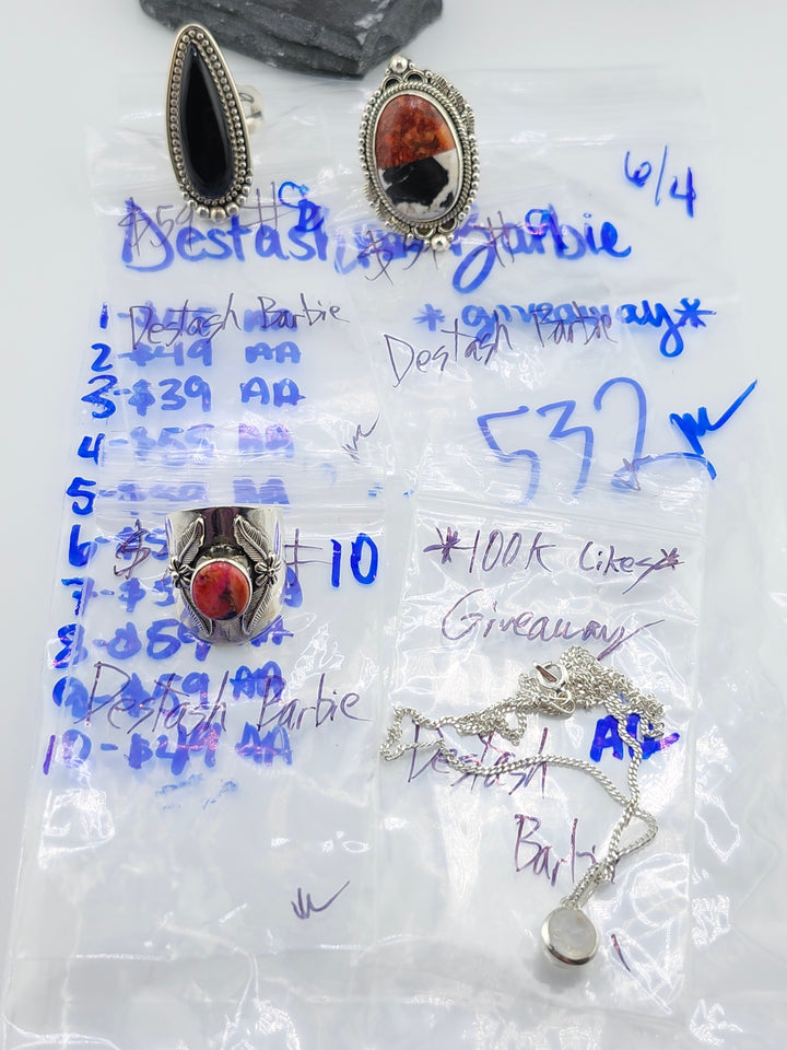 RESERVED FOR: Destash🎀Barbie - 6/4/2025 tiktok Live Show - 10 Sterling Silver Items