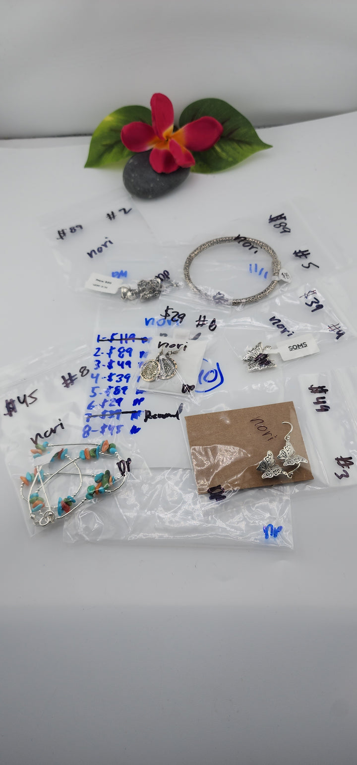 PM SHOW 48HR - RESERVED FOR: nori - 11/1/2025 FL tiktok Live Show - 6 Sterling Silver Items