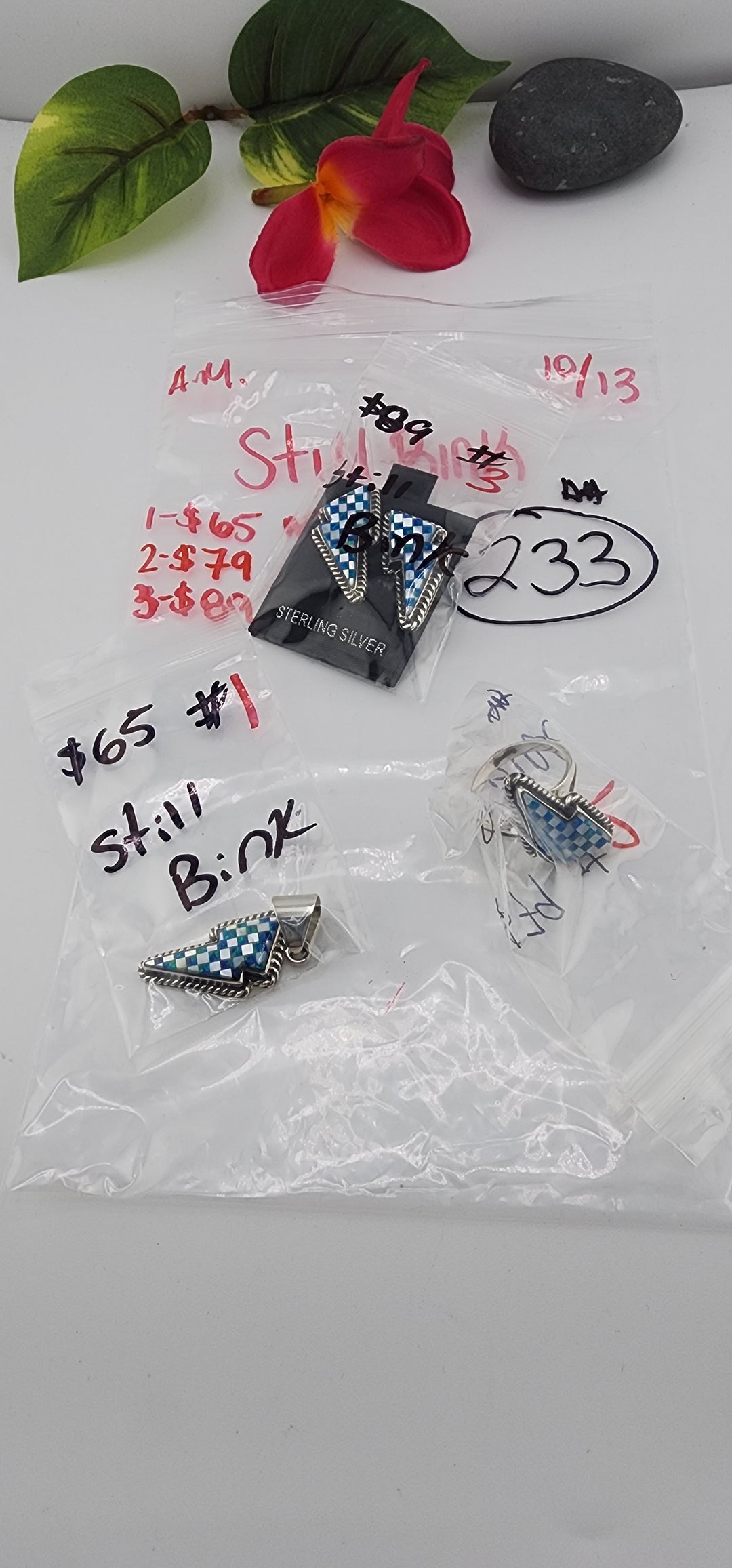 AM SHOW 48HR RESERVED FOR: Still Bink - 10/13/2025 FL tiktok Live Show - 3 Sterling Silver Items